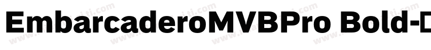 EmbarcaderoMVBPro Bold字体转换